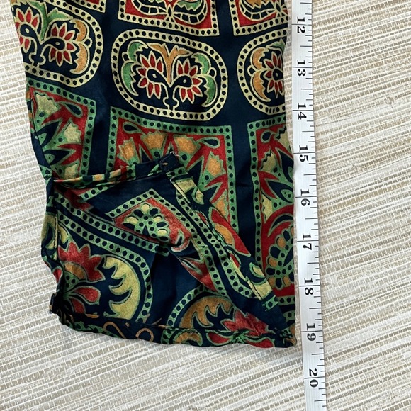 Sacred Threads Womens Boho Block Handkerchief Hem Rayon Tunic Top Navy OS NWT - Picture 9 of 11